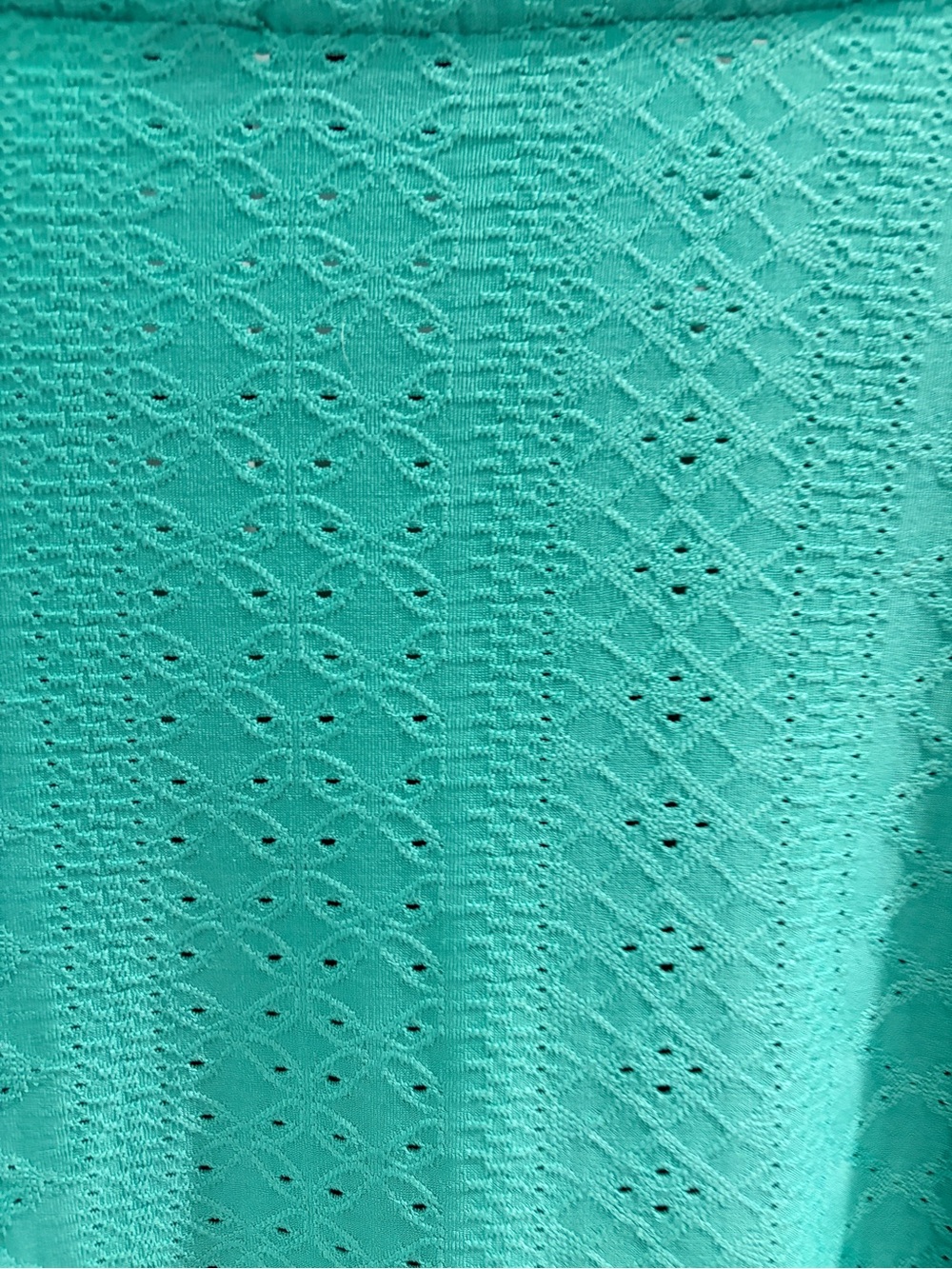 Apt. 9 Women's Teal Eyelet Short Sleeve Top XXL New with tags - Picture 7 of 9